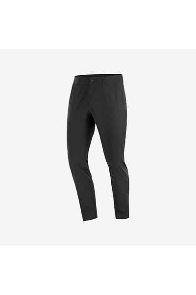 Salomon Wayfarer Everyday Pants M Lc2439 Ανδρικό παντελόνι για κάμπινγκ εξωτερικού χώρου Ανδρικό παντελόνι μαύρο