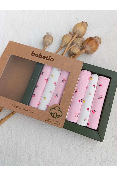 Bilge Trend Baby Mouth Wipes 100% Cotton Combed - Flower