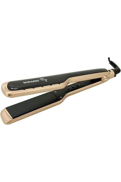 sonashi WetDry Hair Straightener 68W Ceramic Coating Plate Sleek Design with Blue Digital LED Display Lock a