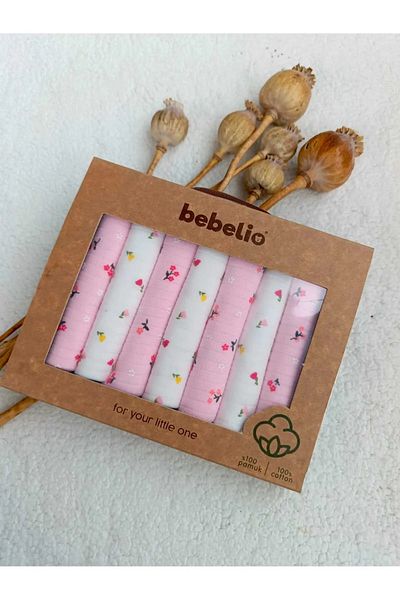 Bilge Trend Baby Mouth Wipes 100% Cotton Combed - Flower