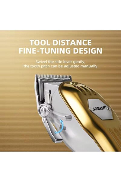 sonashi Rechargeable Hair Clipper, Digital LCD Display, 3 Hours Continuous Working, Chargeable and Cordless