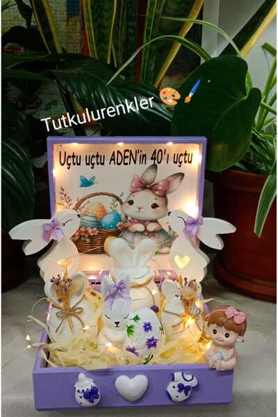 tutkulu renkler35 40 uçurma sepeti Kırk uçurma sepeti Bebek hediyelik