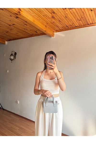 emelimin Nina Model Silver Women's Hand and Shoulder Bag