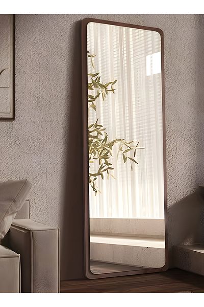 Taimi Full Length Wooden Frame Mirror With Stand For Bedroom Dressing Room Living Room 160x60 Cm