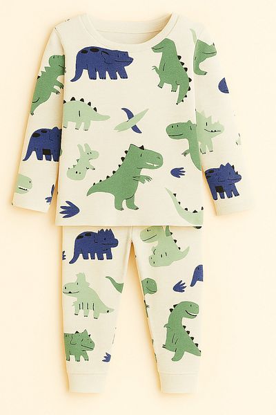 ESİLA KİDS Set pijamale băieți Set pijamale cu mâneci lungi din bumbac cu model 2-6 ani
