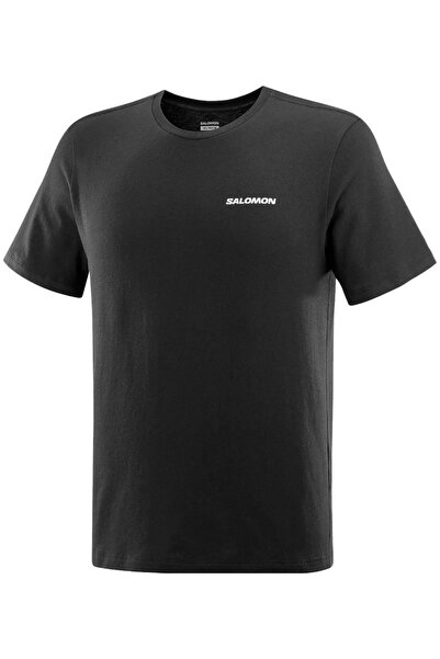 Salomon LC2219 Graphic Perf SS Tee T-Shirt Ανδρικό T-Shirt ΜΑΥΡΟ