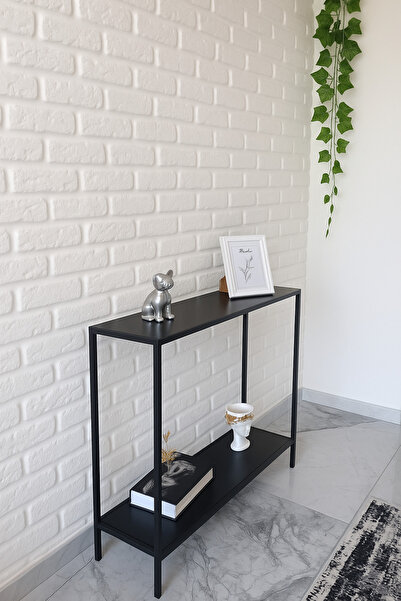 AVİBO HOME Pera Dresuar Kahve Köşesi Modern Konsol Antrasit Ahşap