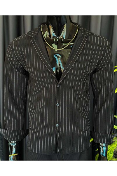 ALİ.COM Риза с дълъг ръкав Blackcrepe2025 Нов сезон