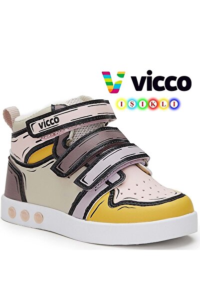 Vicco حذاء رياضي للأطفال ذو نعل مضاء من دالي PUDRA