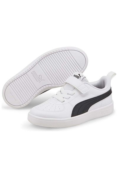 Puma Rickie Ac Ps 385836 -03 Pantofi sport ortopedici pentru copii Alb-negru