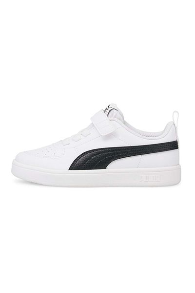 Puma Rickie Ac Ps 385836 -03 Pantofi sport ortopedici pentru copii Alb-negru