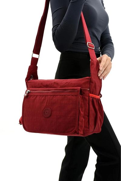 Alanç Gift Special Water Repellent Fabric Multi-Pocket Cross Strap Large Size Shoulder Messenger Daily and School Bag