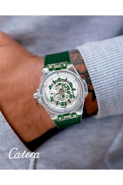 catera Men's watch, olive green
