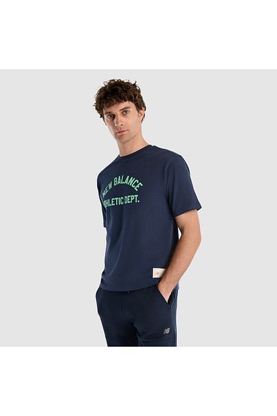 New Balance Ανδρικό μπλουζάκι Mnt1519 Navy Blue