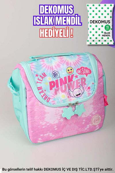 MUGGLE "Dekomus Wet Wipes Gifted" "The Power of Pınk Love Collection" Thermos Lunch Box