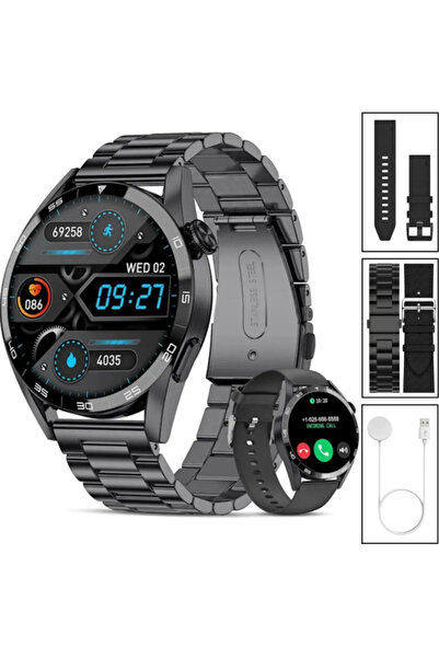 SONREİR Watch 11 Pro Erkek Akıllı Saat, Klasik AMOLED Sesli Görüşme,NFC Android iPhone Huawei Uyumlu 8,9,10