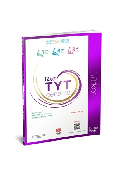 Üç Dört Beş Yayıncılık Üçdörtbeş Tyt Türkçe Deneme 12 Adet