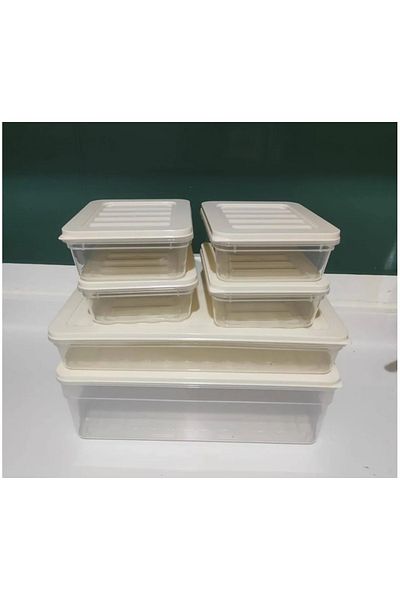 VİZYON Refrigerator Organizer Set Refrigerator Organizer Icebox Storage Container