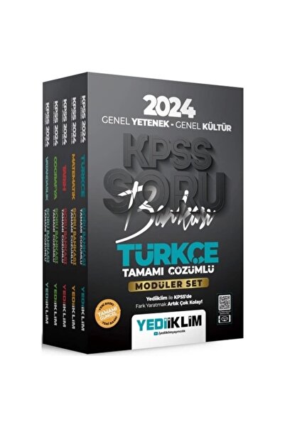 Yediiklim Yayınları KPSS 2024 GY GK MODÜLER SORU BANKASI SETİ 5 Lİ