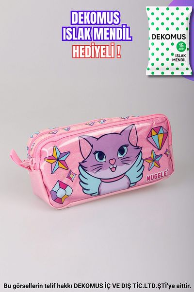 MUGGLE Geantă pentru creion „dekomus șervețele umede cadou” „Colecția Sweet And Sparkly”.