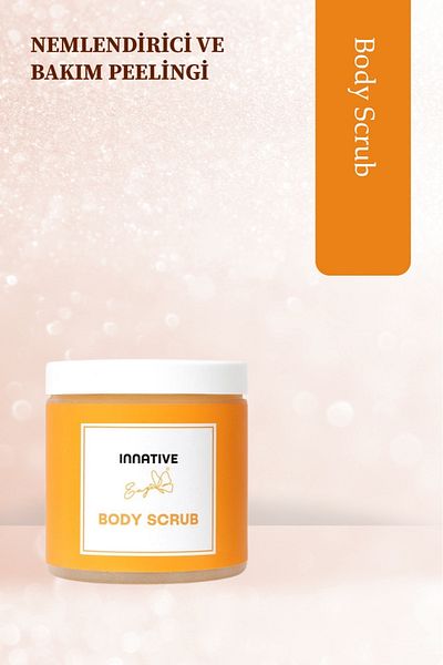 INNATIVE Eny Moisturizing, Nourishing, Helping Remove Ingrown Hair and Purifying Body Peeling 300Gr