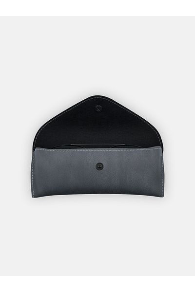 Milleniva Recipient pentru ochelari retro gri cu capac plic - husă