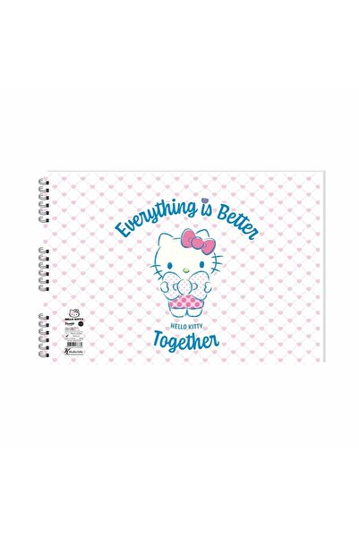 KESKİN COLOR Keskin Color Hello Kitty 25x35cm 15yp Spiralli Resim Defteri / 3...
