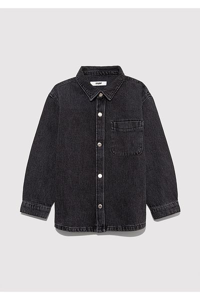 Mavi Bob 90S Anthracite Denim Jean Shirt Oversize / Wide Cut 6210000-89447