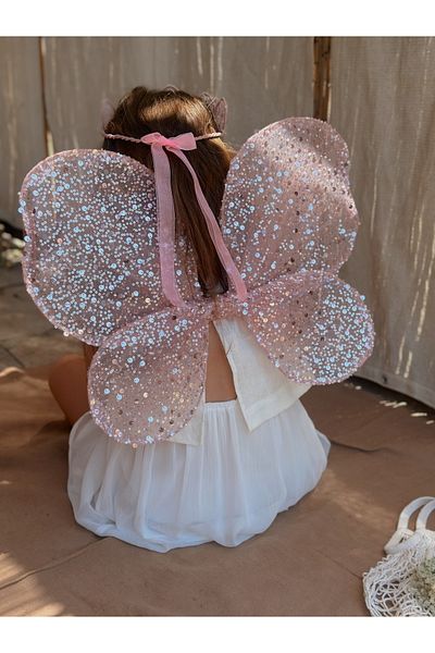 SAKLIDESİGN Hayal Set Crown&Wings&Wings Girl's Birthday Party Set