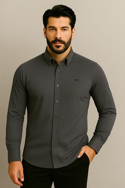 Artı1 Slim Fit Μακρυμάνικο Εύκολο Σιδέρωμα Απορροφητικό Ιδρώτα Αναπνεύσιμη Υφή Ανδρικό πουκάμισο Four Seasons