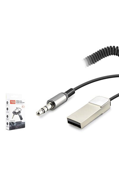 HADRON Hd9005 Aux Music Receiver Bluetooth Dongle + Hands Free Siyah