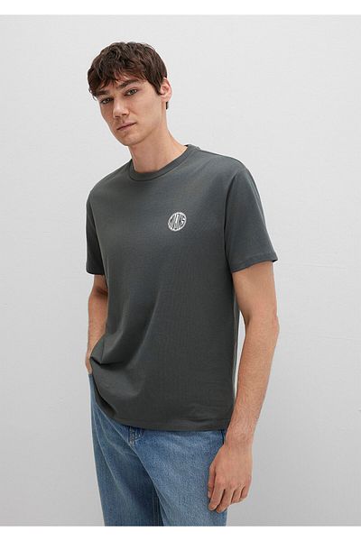 Mavi Λογότυπο εμπριμέ πράσινο μπλουζάκι Loose Fit / Loose Relaxed Fit 0613014-71598
