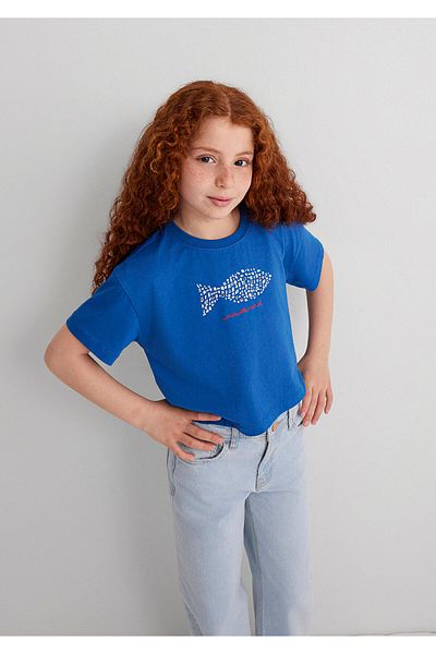 Mavi Μπλουζάκι με στάμπα ψαριού Loose Fit / Loose Relaxed Fit 7610382-88121