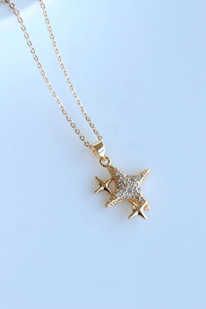 Leo'Stone Zirkon Taşlı Çoklu Kuzey Yıldızı Tasarım Renk Atmaz Kararmaz Kadın ...