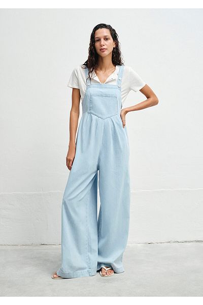 Mavi Belicia Mediterranean Light Blue Jean Jumpsuit 1010981-90475