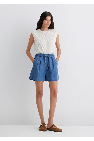 Mavi Penny Gold Classic Indigo Blue Jean Shorts 1410075-90104