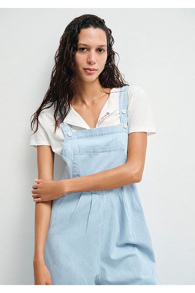 Mavi Belicia Mediterranean Light Blue Jean Jumpsuit 1010981-90475