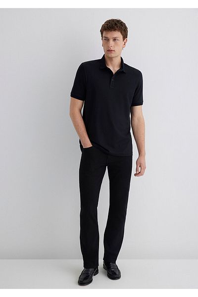 Mavi Μαύρο μπλουζάκι Polo Slim Fit / Slim Fit 0613006-900