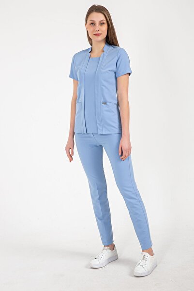 Onur Forma Square Collor Kadın Takım - Bebe Mavi
