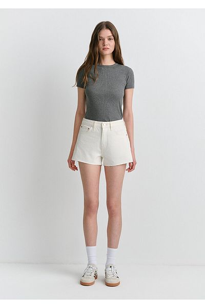 Mavi Pantaloni scurți Rosie 90s White Jean 1447489739