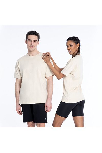 New Balance UNT1366 Tricou unisex ecru