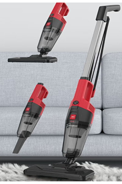 HOMITRON 2-In-1 Handheld Vacuum Cleaner With Large Capacity Dust Box 600 W Red & Black