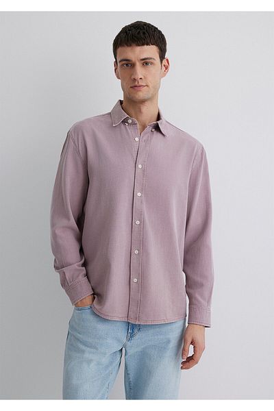 Mavi Λινάρι Μικτό Ροζ Tencel Tm Liyosel Πουκάμισο Regular Fit / Regular Fit 0211482-89596