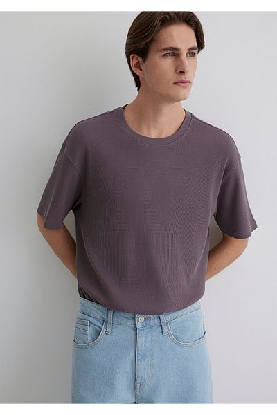 Mavi Μωβ Tişört Loose Fit / Bol Rahat Kesim 0612724-86683