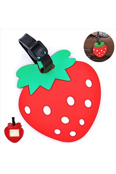 Boldy Etichetă pentru valiză cu căpșuni - Etichetă pentru bagaj - Etichetă ge...