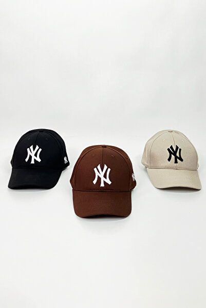 Pissos Unisex Nakış Işlemeli Cırtlı Premium Beyzbol Şapka Seti - 3'lü Paket -...