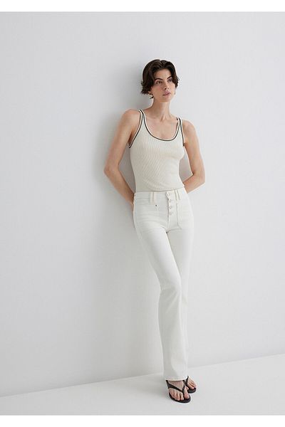 Mavi Sierra Gold Premium Off-White Jean Pants 1010578-89774