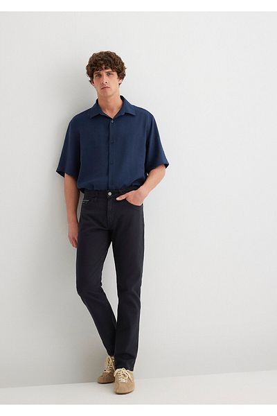 Mavi Παντελόνι Jake Blue Black Dark Navy Blue Gabardine 0042288052
