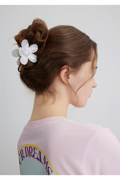 Mavi Ecru Flower Hair Clip 1913116-70053