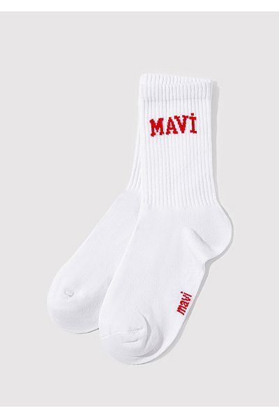 Mavi Бели чорапи до глезена с лого 1912726-20454